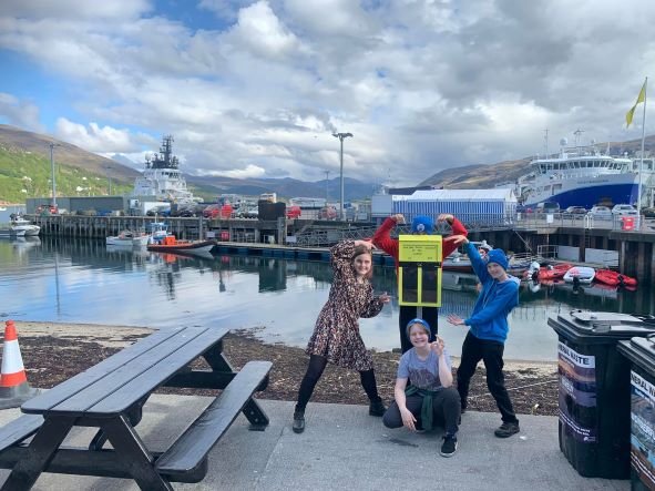 Local group secures bins to prevent cigarette butts from entering ocean