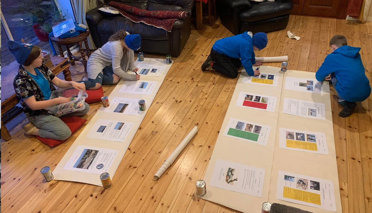 Hard at work championing their species