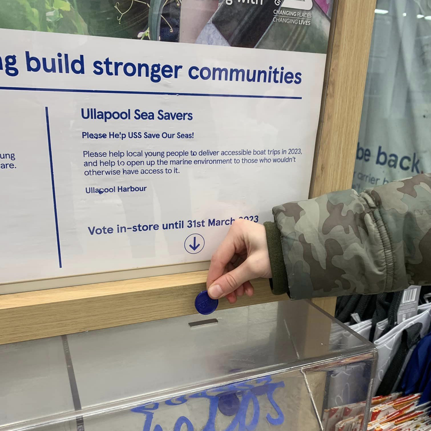 Massive thank you for the Tesco Blue Token Vote 