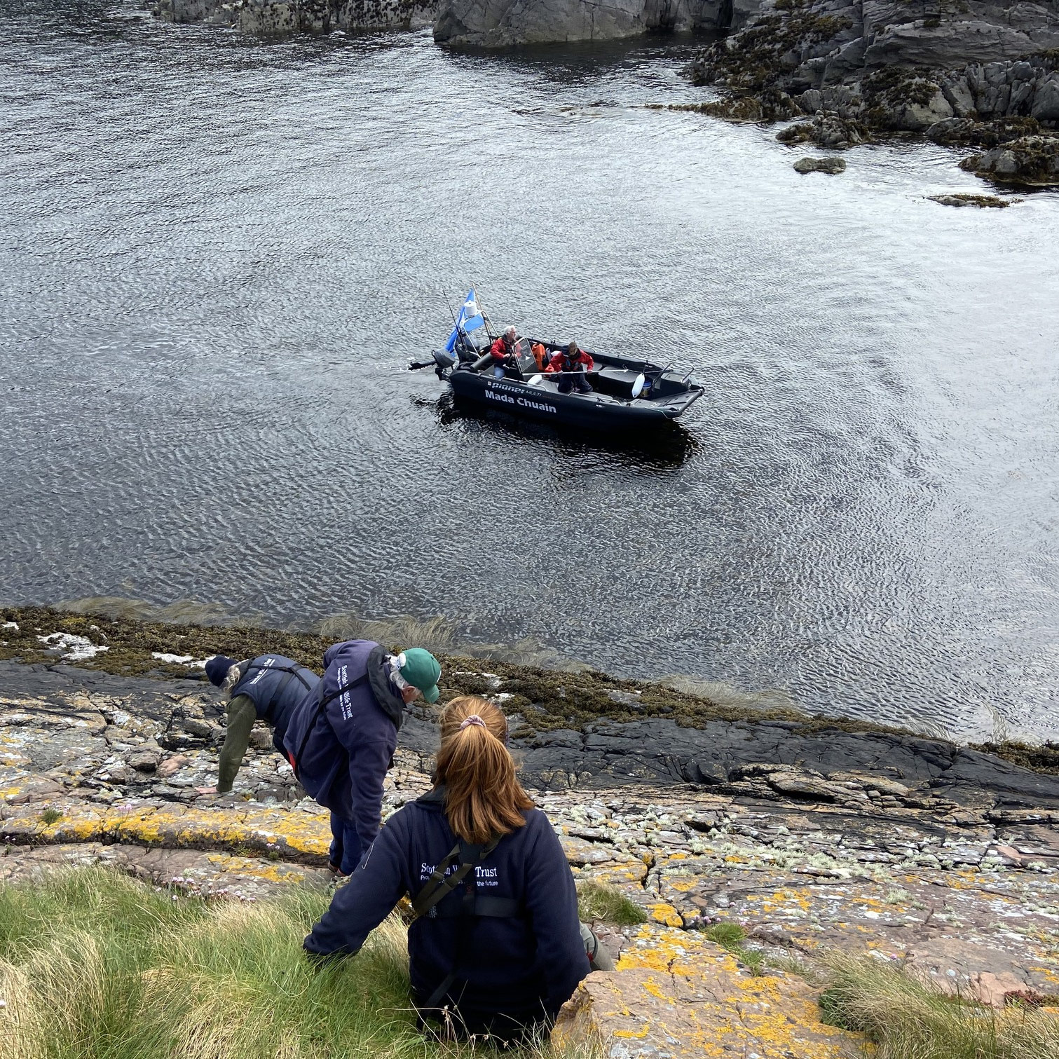 We took some of the Scottish Wildlife Trust out to survey and inspect some of the islands
